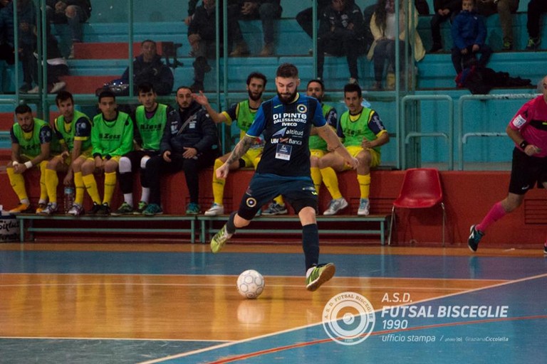 Gustavo Bavaresco del Futsal Bisceglie. <span>Foto Graziana Ciccolella</span>