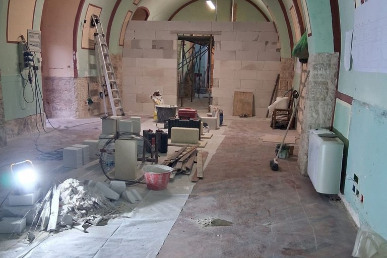 Lavori al complesso dei Cappuccini