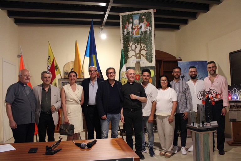 La conferenza di presentazione del Palio della Quercia. <span>Foto Cristina Scarasciullo</span>