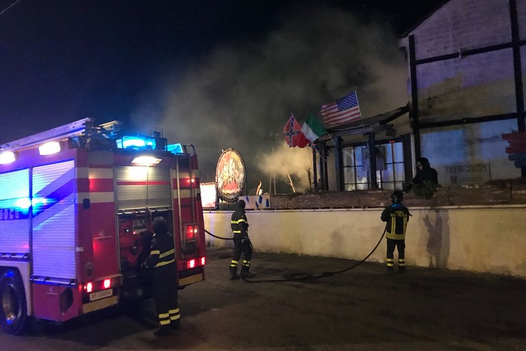 incendio in una pizzeria