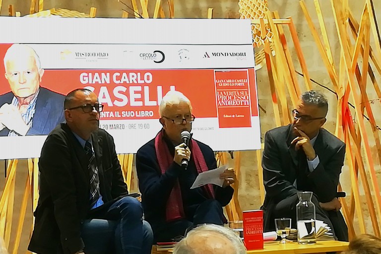 Giancarlo Caselli, ospite delle Vecchie Segherie. <span>Foto Cristina Scarasciullo</span>