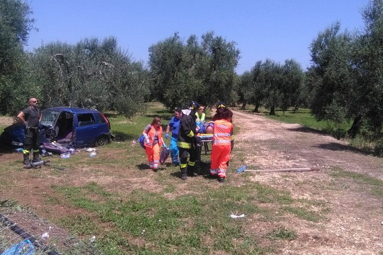 incidente stradale sull'Andria Bisceglie