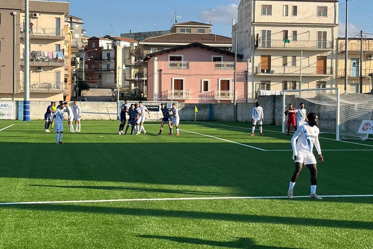 Azione di gioco Spinazzola-UC Bisceglie