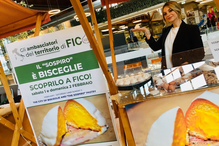 Il sospiro biscegliese spopola al Fico World Eataly di Bologna