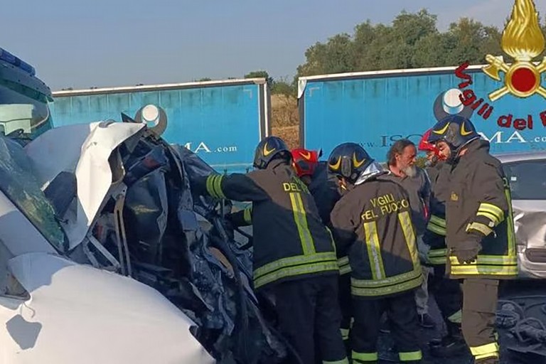 incidente A. <span>Foto Vigili del Fuoco</span>