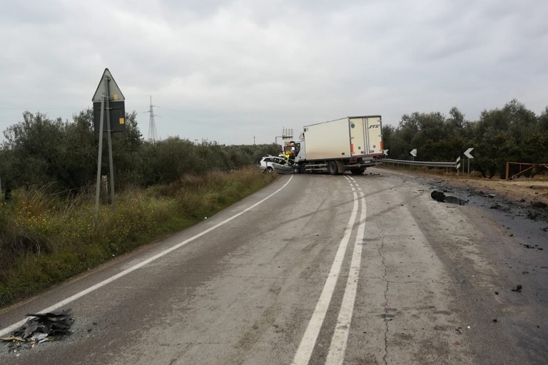 Incidente mortale sulla provinciale Bisceglie-Andria. <span>Foto Bisceglieviva</span>