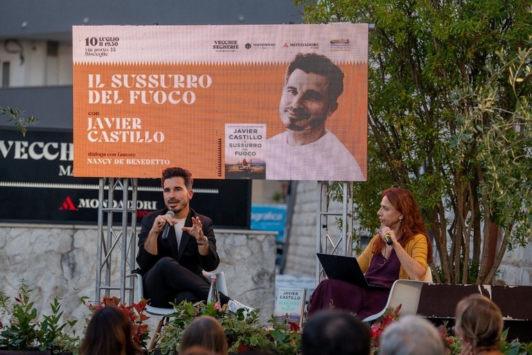 Javier Castillo alle Vecchie Segherie Mastrototaro. <span>Foto Vecchie Segherie Mastrototaro</span>