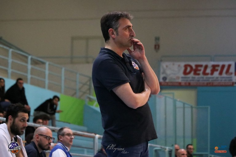 Lions Bisceglie, coach Agostino Origlio. <span>Foto Cristina Pellegrini</span>