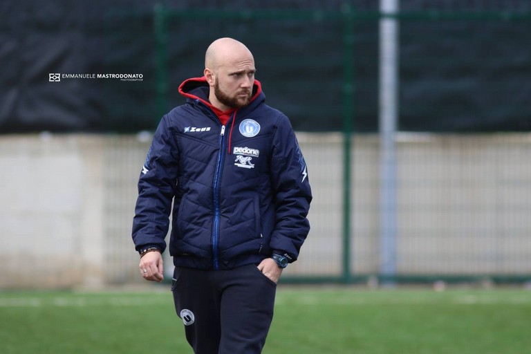 Luca Rumma, trainer dell'Unione Calcio Bisceglie. <span>Foto Emmanuele Mastrodonato</span>