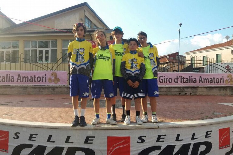 Gli Esordienti della Scuola di ciclismo Ludobike Racing Team in gara a Montesano Scalo