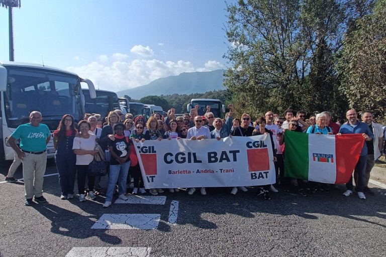 Delegazioni Anpi Bisceglie e Cgil Bat a Roma