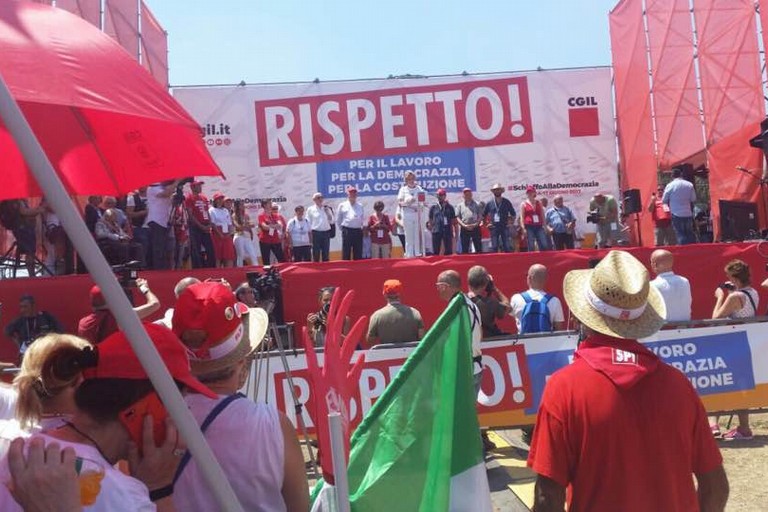 Manifestazione Cgil a Roma contro i 