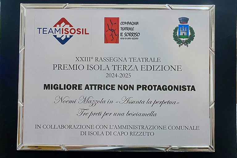 Noemi Mazzola, migliore attrice non protagonista