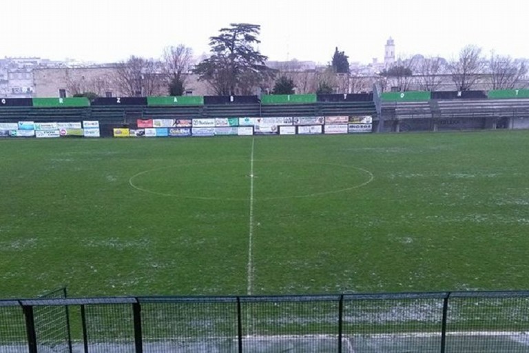 Campo impraticabile, sospeso il match Omnia Bitonto-Unione. <span>Foto Unione Calcio Bisceglie</span>