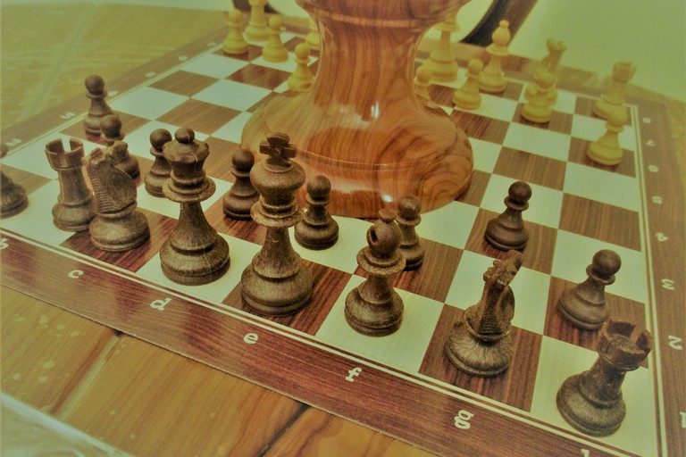 Partita a scacchi. <span>Foto Liliana Salerno</span>