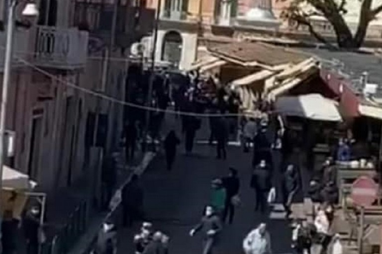 Un frame del video diffuso nella mattinata di sabato 28 marzo