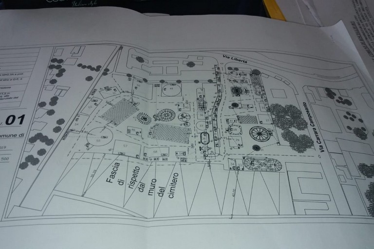 Progetto per l'installazione del luna park a Conca dei monaci