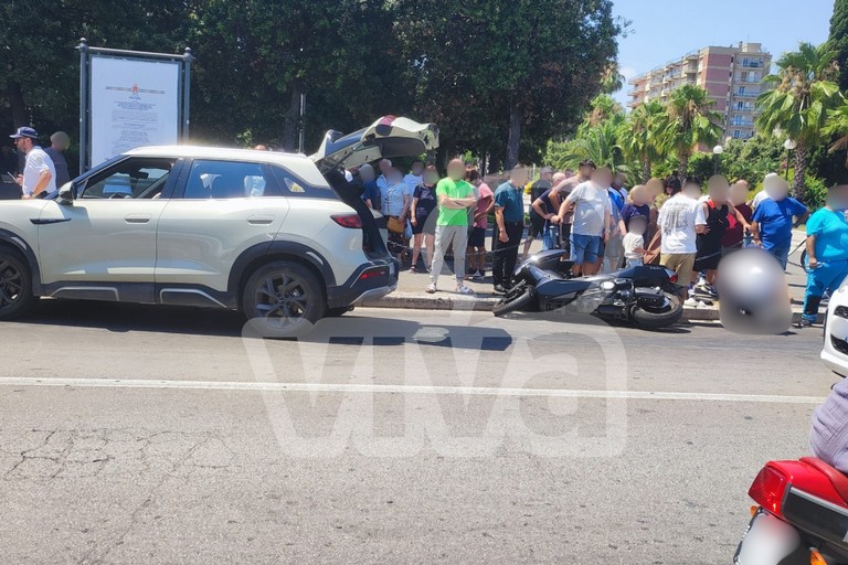 Tamponamento auto-moto in via Imbriani