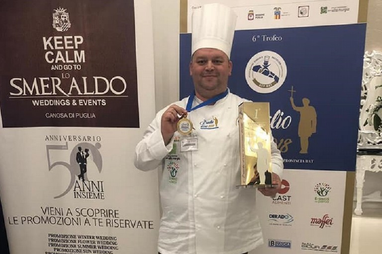 Rino Ricchiuti vincitore dell'Eraclio d'oro della pasticceria