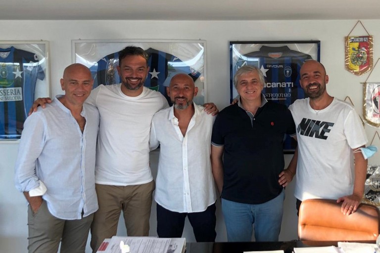 Da sinistra: Angelo Angiolino, Livio Scuotto, Danilo Rufini, Vincenzo Racanati e Francesco D'Azzeo