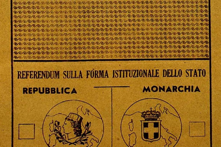 Scheda Referendum 2 giugno 1946. <span>Foto Camera dei Deputati su Facebook</span>