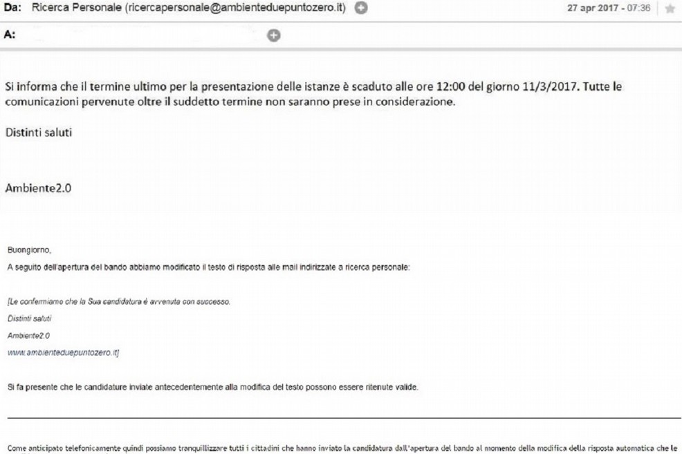 Screenshot Consorzio Ambiente 2.0