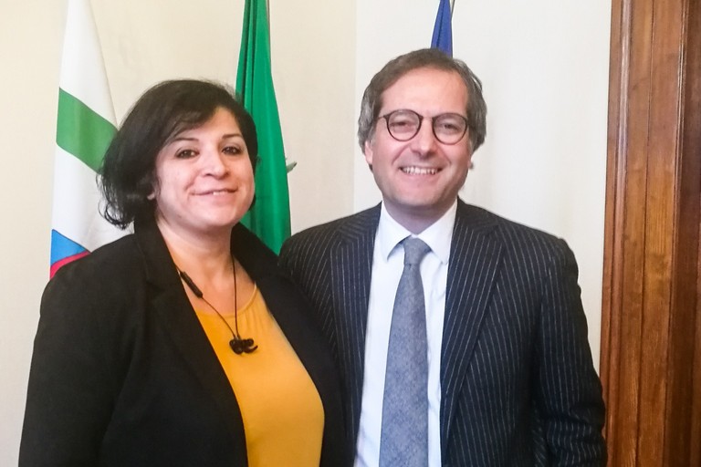 Sindaco Angarano con Rosalia Sette