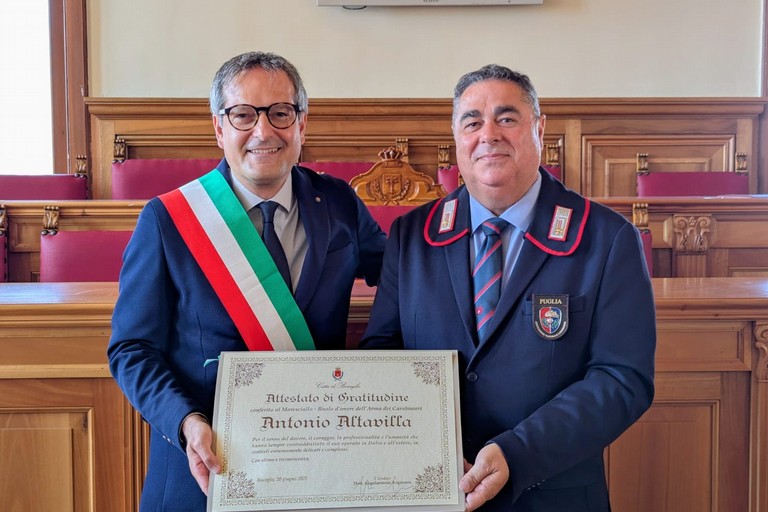 sindaco Angarano e Antonio Altavilla