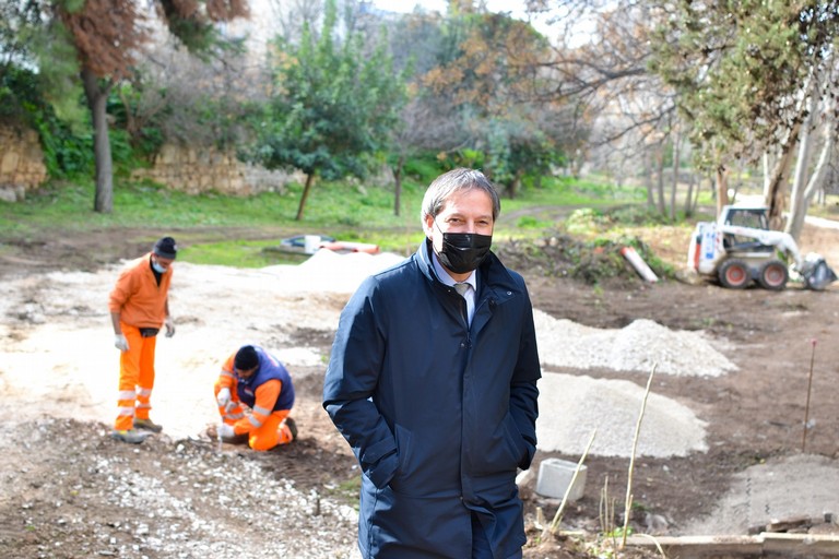 Sopralluogo del Sindaco Angelantonio Angarano al parco Lama Cappuccini