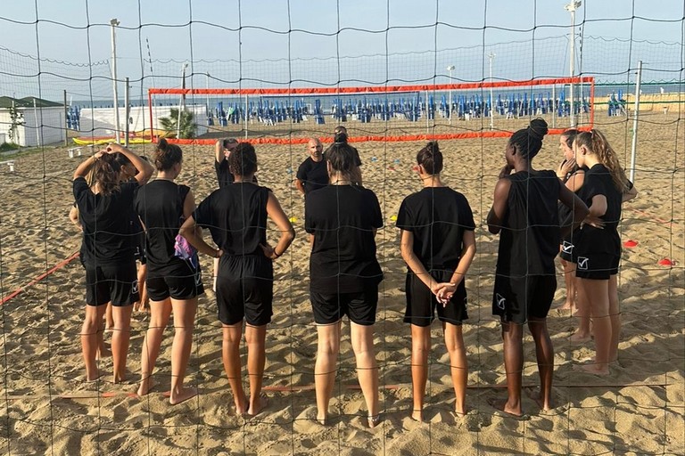 Star Volley allenamento beach. <span>Foto Cristina Pellegrini</span>