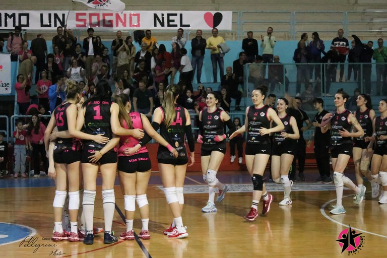 Star Volley, esultanza. <span>Foto Cristina Pellegrini</span>
