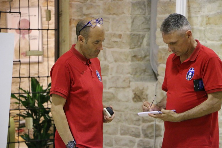 Mister Nunzio Zavettieri col vice Nicola Losacco. <span>Foto Cristina Scarasciullo</span>