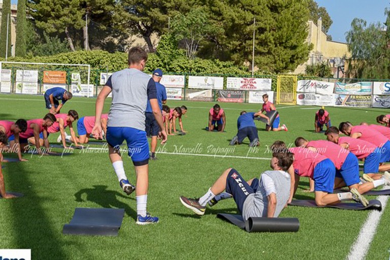 Unione Calcio Bisceglie, allenamento. <span>Foto Marcello Papagni</span>