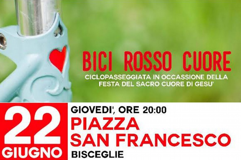 bici rosso cuore