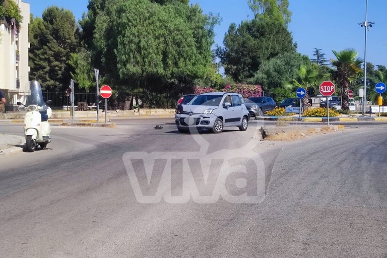 Incidente auto-moto in via Sant’Andrea