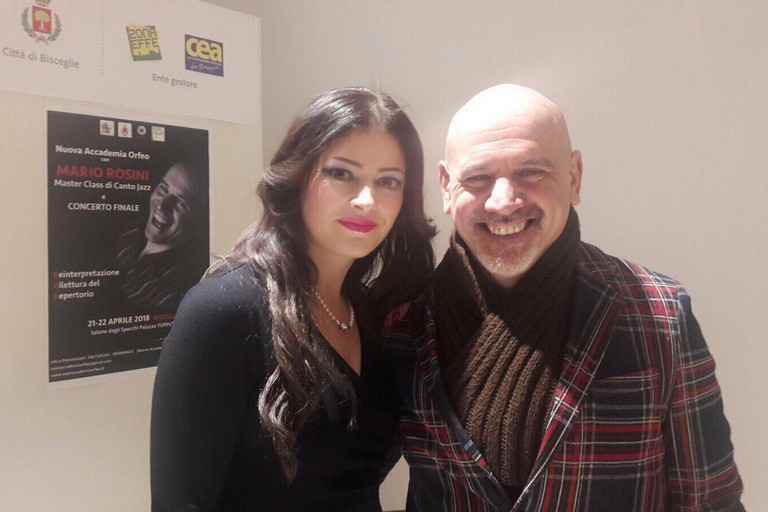 Vanna Sasso col maestro Mario Rosini