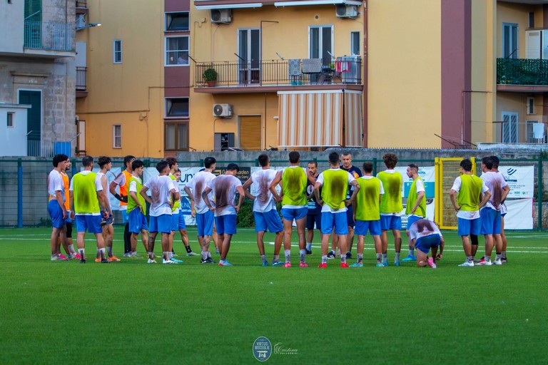 Il primo allenamento della Virtus Bisceglie. <span>Foto Cristina Pellegrini</span>