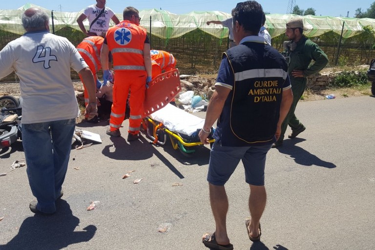 incidente ruvo bisceglie