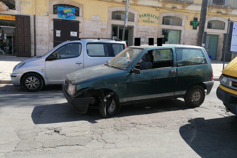 L'auto risultata rubata