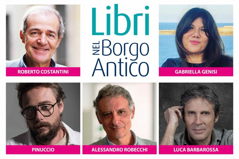 Gli autori protagonisti della serata di venerdì al Festival Libri nel Borgo Antico di Bisceglie