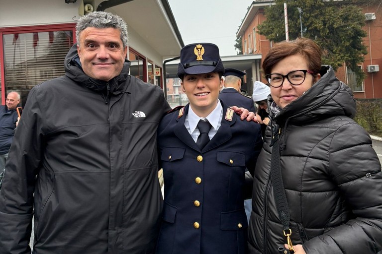 Ilaria Valente con i genitori
